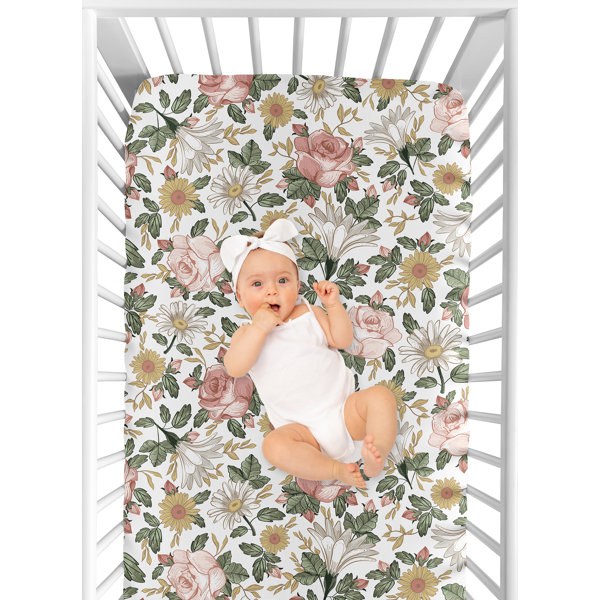 Sweet Jojo Designs Vintage Floral Fitted Crib Sheet Reviews